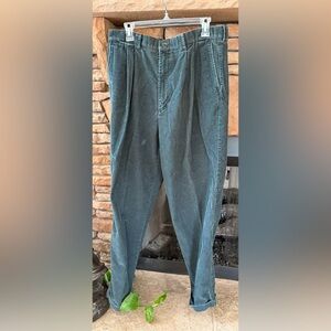 Vintage Docker’s Corduroy Men’s Pants 36x34 Loose Fit Pleated Dad Pants
